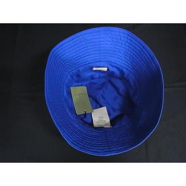 Gucci GG Marmont Polyester Bucket Hat M 57 Blue — view 3