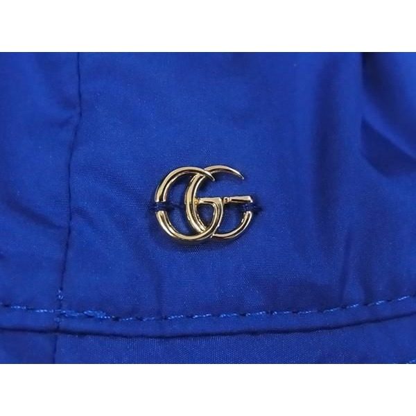 Gucci GG Marmont Polyester Bucket Hat M 57 Blue — view 8