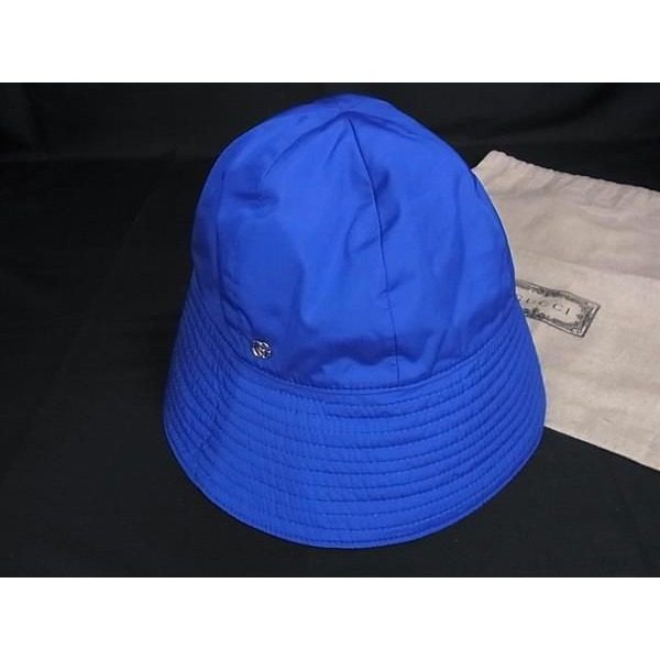 Gucci GG Marmont Polyester Bucket Hat M 57 Blue