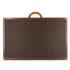 Louis Vuitton Monogram Bisten 75 Trunk Case Bag Brown Gold Hardware