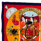 Hermes Scarf Silk Carre 90 Plaza de Toros Bullring Red — view 2