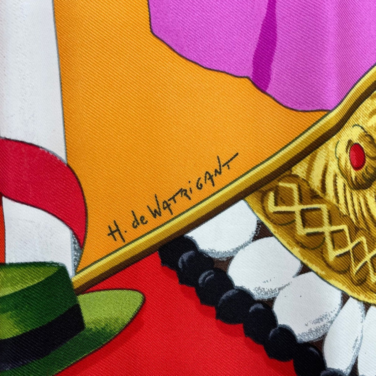 Hermes Scarf Silk Carre 90 Plaza de Toros Bullring Red — view 8