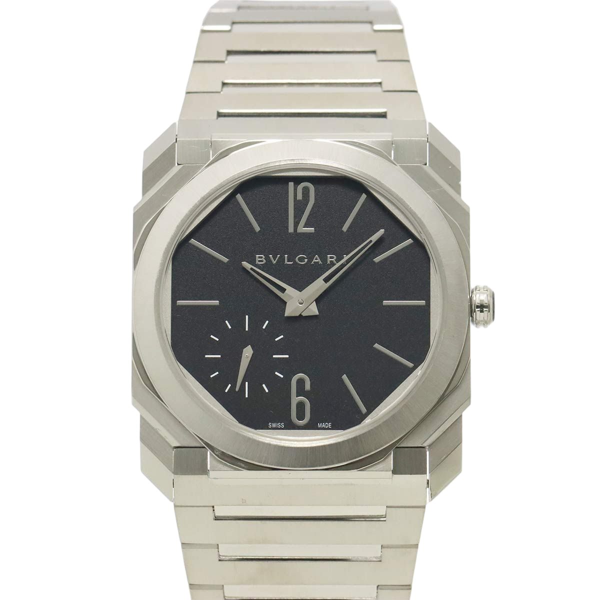 Bvlgari Octo Finissimo Watch Black Automatic Winding