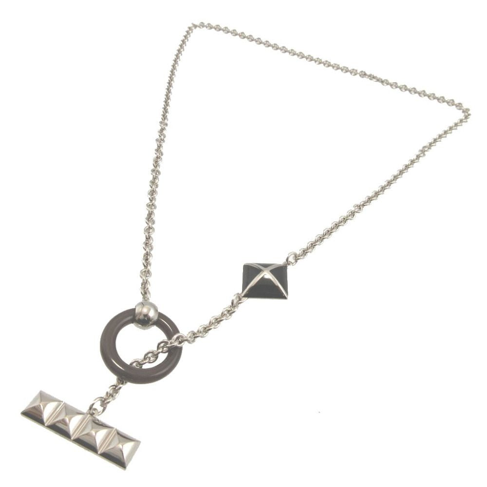 Hermes Medallion XO Collier de Chien Buffalo Horn Metal