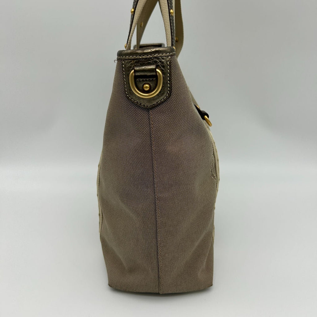 Prada Jacquard Tote Gold — view 5
