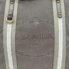 Prada Jacquard Tote Gold — view 6