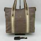 Prada Jacquard Tote Gold