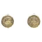 Chanel 31 rue Cambon Vintage Gold Plated 10.2 g Earrings — view 2