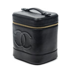 Chanel Cc Tal Vanity Case Black Caviar Leather — view 2
