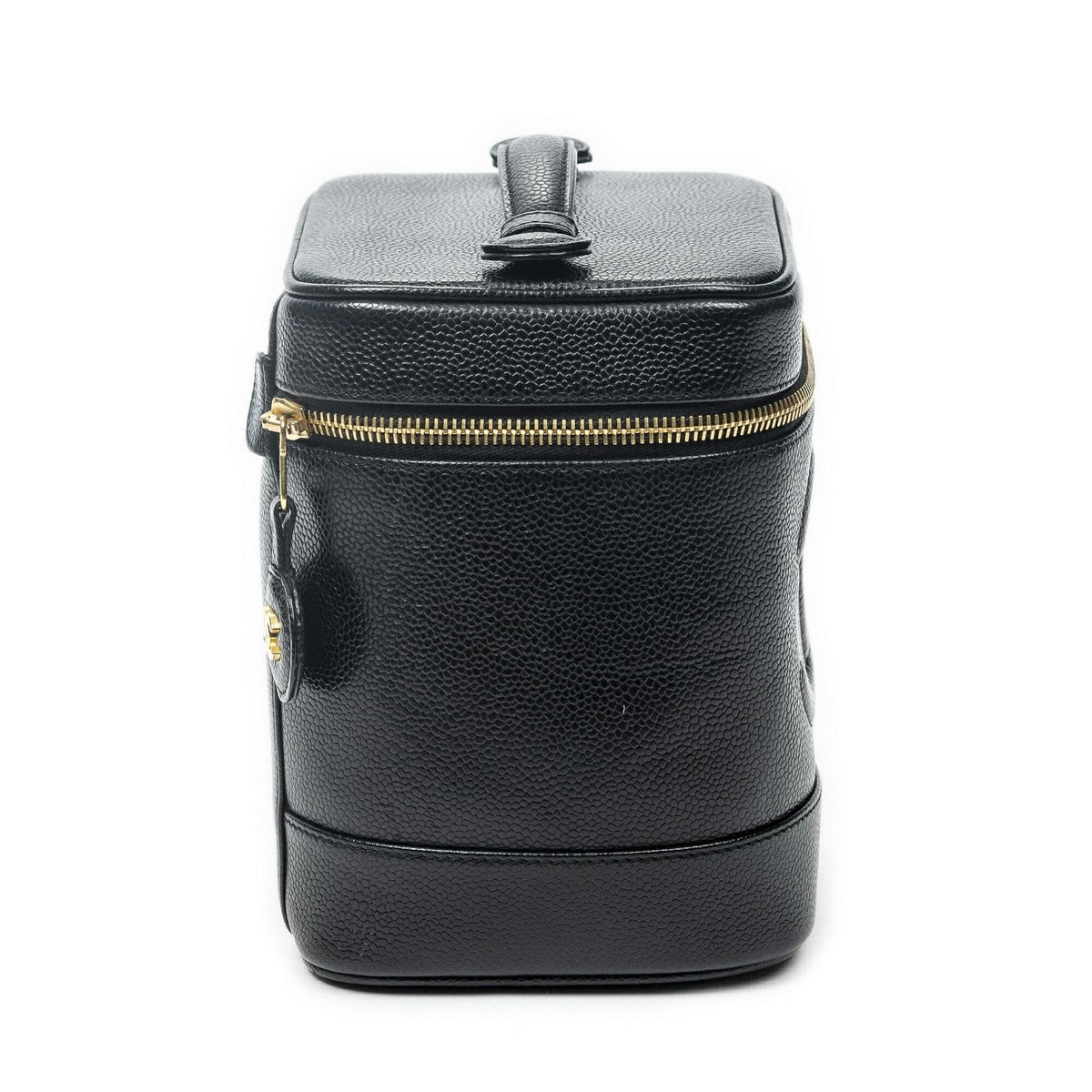 Chanel Cc Tal Vanity Case Black Caviar Leather — view 4