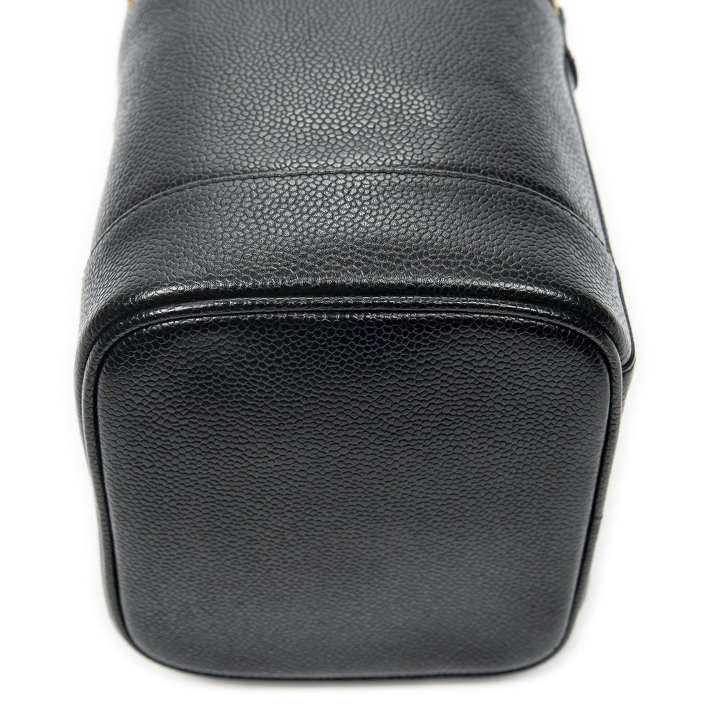 Chanel Cc Tal Vanity Case Black Caviar Leather — view 7