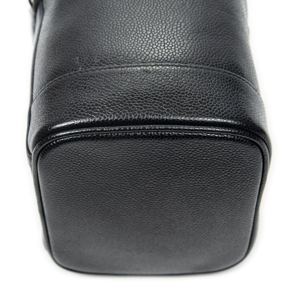 Chanel Cc Tal Vanity Case Black Caviar Leather — view 8