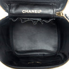 Chanel Cc Tal Vanity Case Black Caviar Leather — view 9