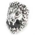 Gucci Lion Head Ring Accessory Colored Stone Silver Black 16