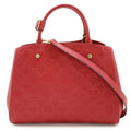Louis Vuitton Monogram Empreinte Montaigne MM 2-Way Shoulder Bag Dahlia
