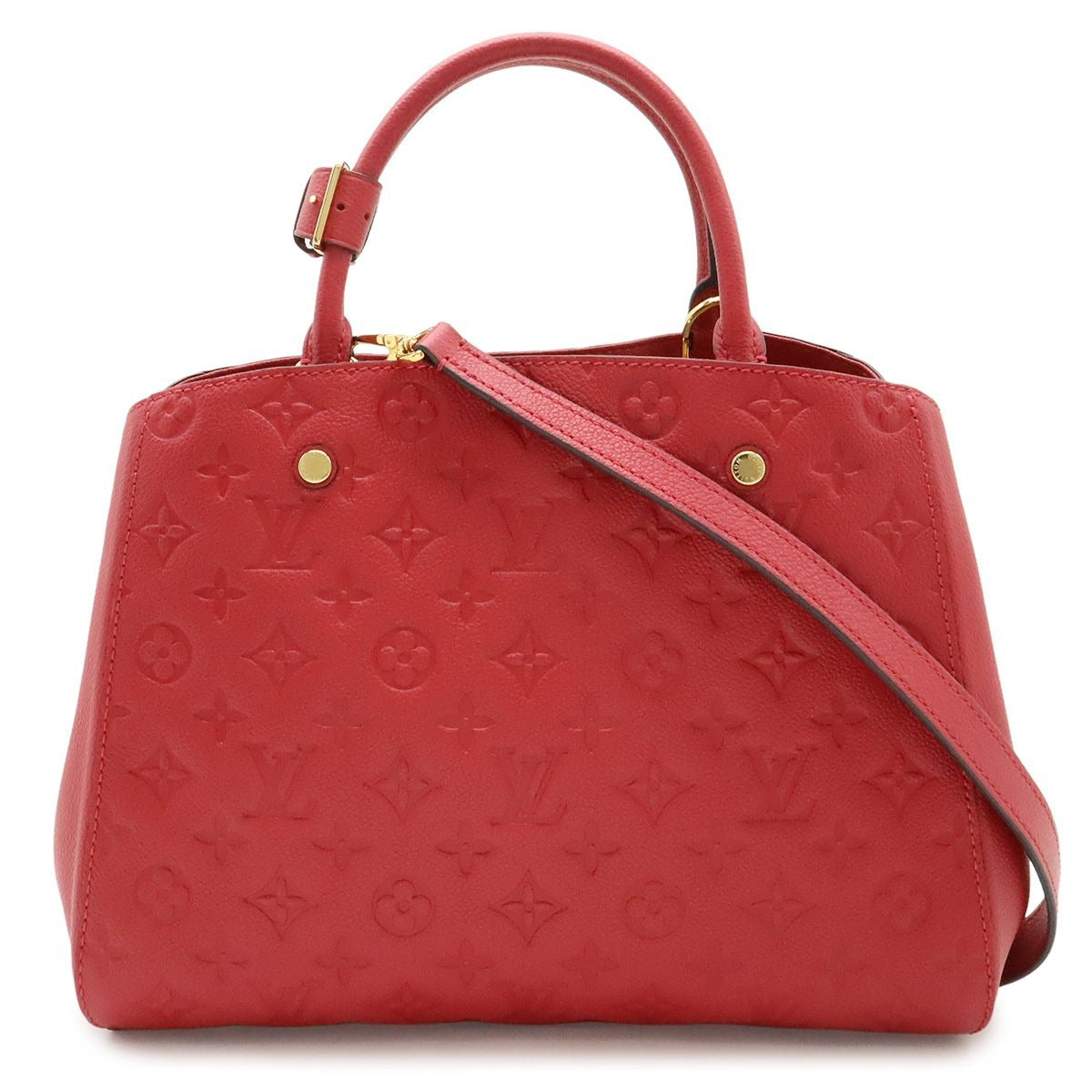 Louis Vuitton Monogram Empreinte Montaigne MM 2-Way Shoulder Bag Dahlia