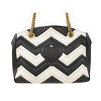 Gucci GG Marmont Chain Shoulder Bag Leather Black — view 3