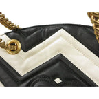 Gucci GG Marmont Chain Shoulder Bag Leather Black — view 7