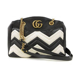 Gucci GG Marmont Chain Shoulder Bag Leather Black