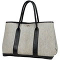 Hermes Garden Party PM Tote Toile Ash Gray Black