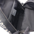 Dior Waist Bag Rider Mini Black Navy Canvas Leather White Navy. Beige — view 3
