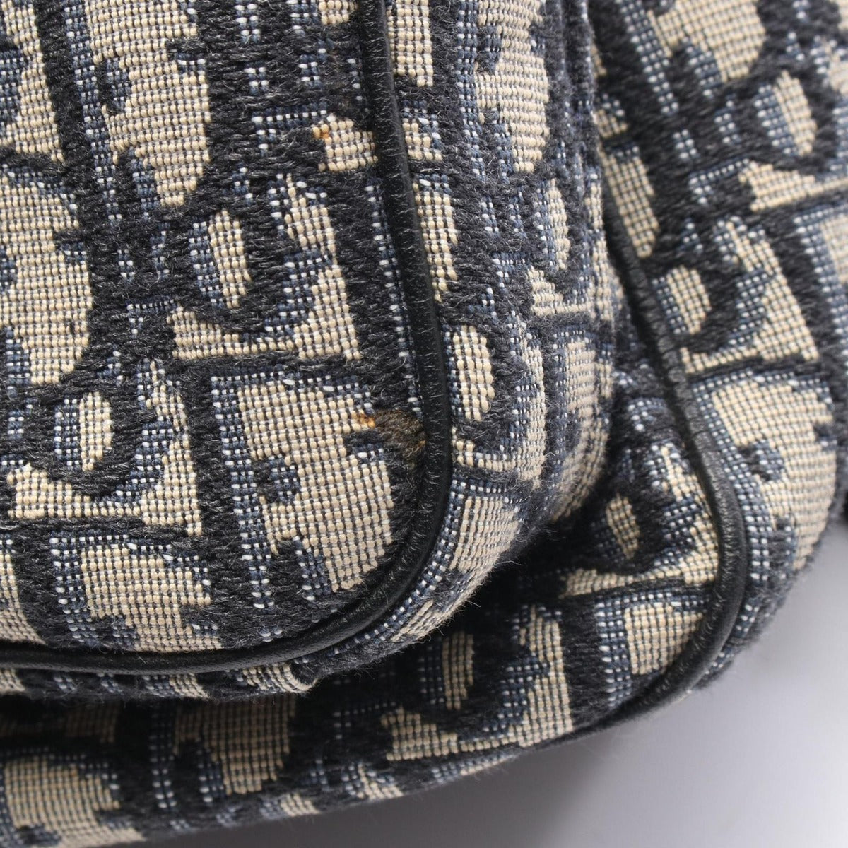 Dior Waist Bag Rider Mini Black Navy Canvas Leather White Navy. Beige — view 5