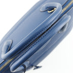 Hermes Bolide 37 g Engraved Taurillon Clemence Blue Handbag — view 5