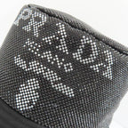 Prada Re-nylon Bucket Hat Black Studded Logo 2 Hc137 D0 S M Size — view 5