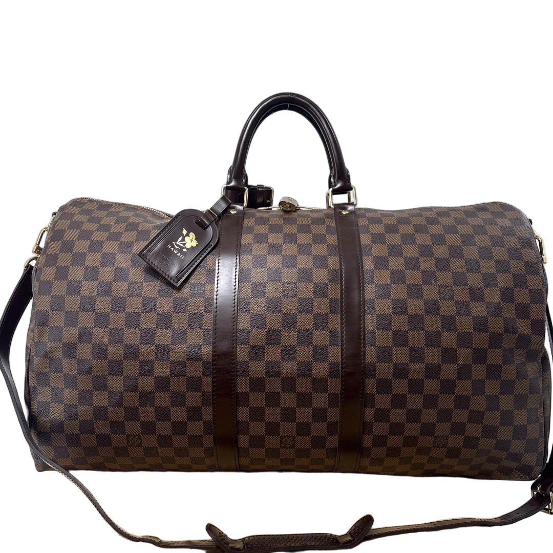 Louis Vuitton Damier Keepall Bandouliere 55 Boston