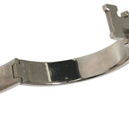 Hermes Bracelet Click Clack Bangle White and Silver — view 8