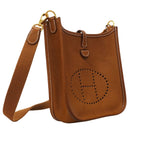 Hermes Shoulder Bag Evelyne TPM Barenia Faubourg Silver — view 2
