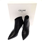 Celine Chelsea Cropped Boots Booties C Black 39.5