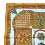 Hermes Scarf Carre 90 Ciels Byzantins Byzantine Sky Silk Orange — view 2