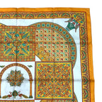 Hermes Scarf Carre 90 Ciels Byzantins Byzantine Sky Silk Orange — view 3