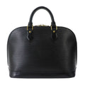 Louis Vuitton Epi Alma PM Hand Bag Leather Noir Gold