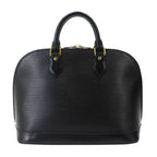 Louis Vuitton Epi Alma PM Hand Bag Leather Noir Gold