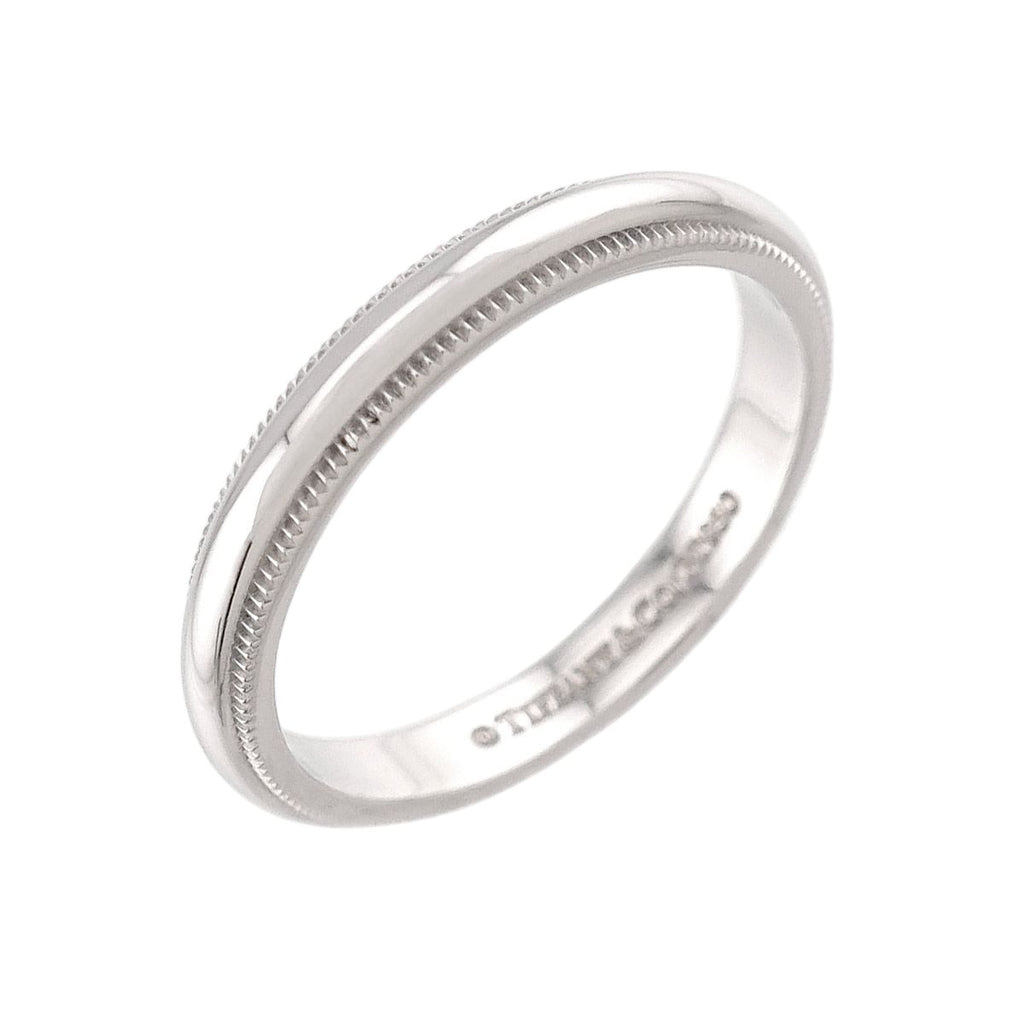 Tiffany & Co Milgray Ring Pt Platinum Together Milgrain