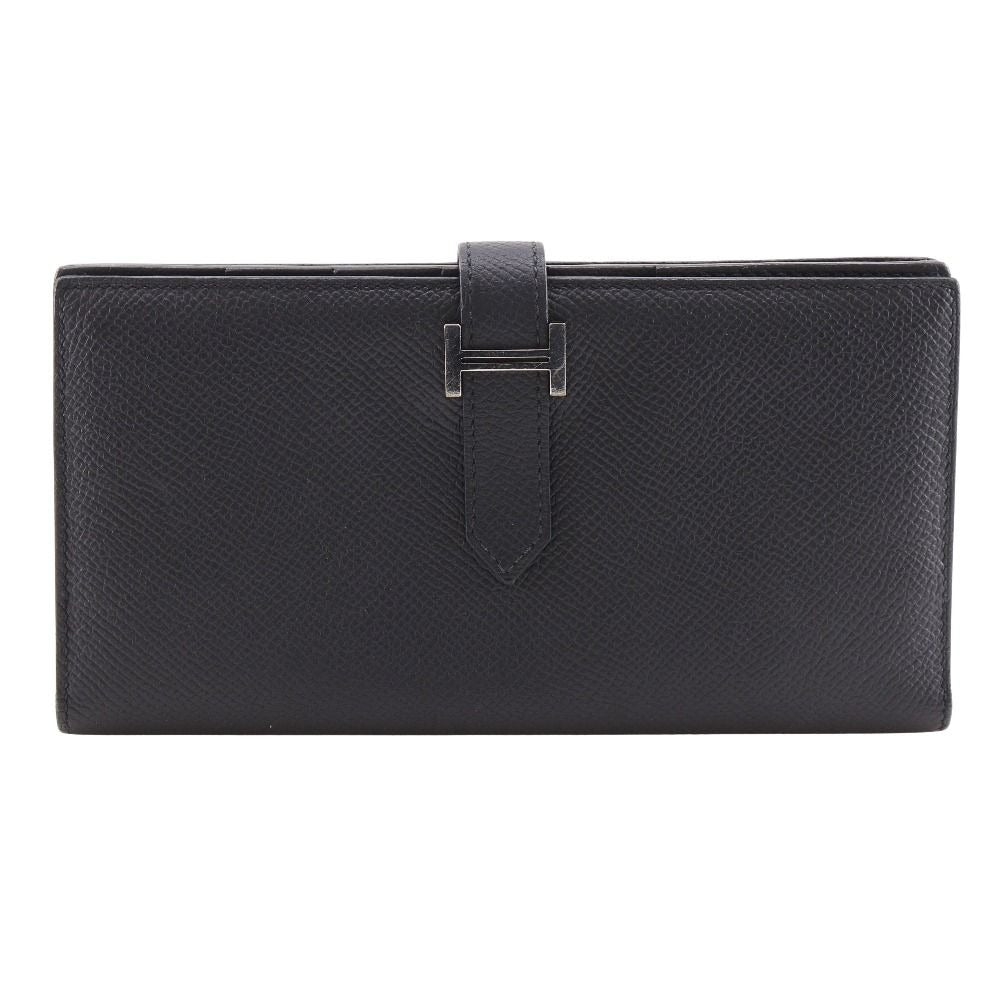 Hermes Bearn Souffle Veau Epsom Black Wallet