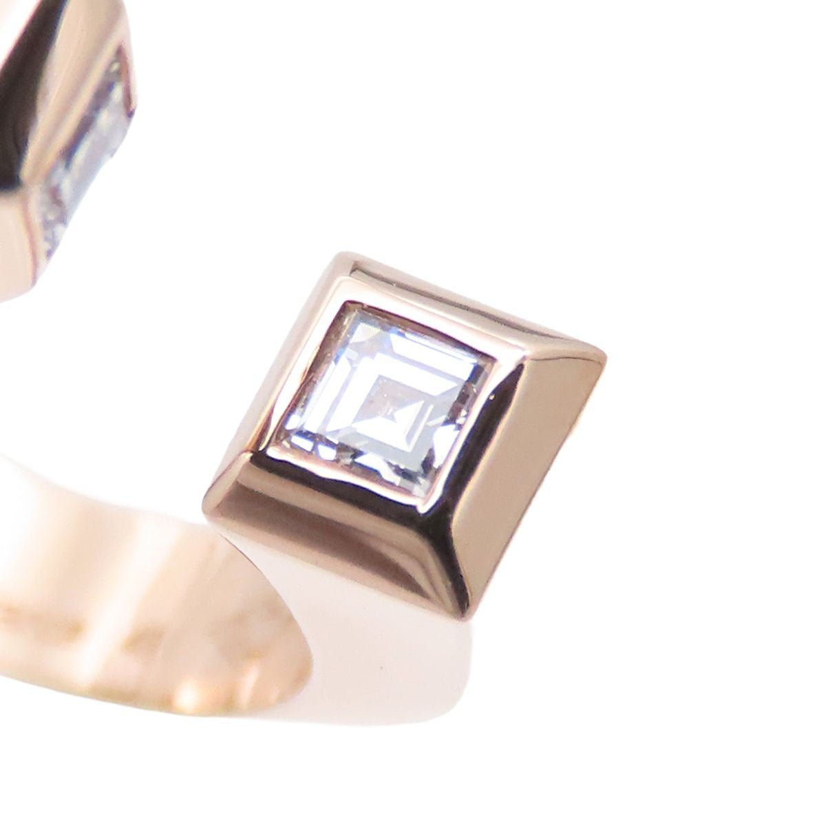 Hermes Clous de Forges PM Pink Gold 18k Diamond 48 Ring — view 5