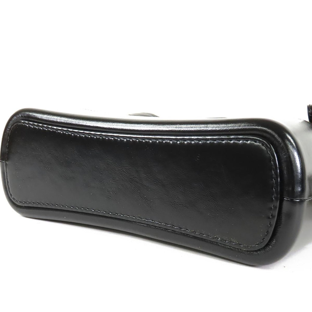 Chanel Gabrielle de Chanel Black Gold Silver Calfskin Medium Quilted Shoulder — view 3