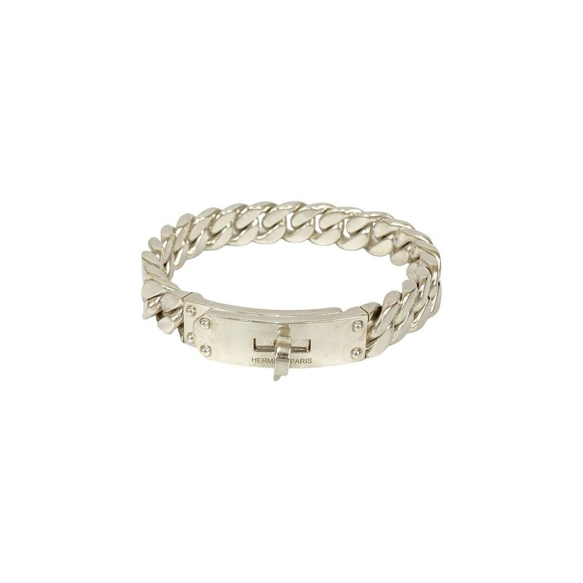 Hermes Gourmet GM Turnlock Bracelet Bangle — view 4