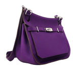 Hermes Shoulder Bag Gipsiere 28 Taurillon Clemence Ultra Violet Silver — view 2