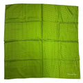 Dior Christian Scarf Silk All Over Pattern Green