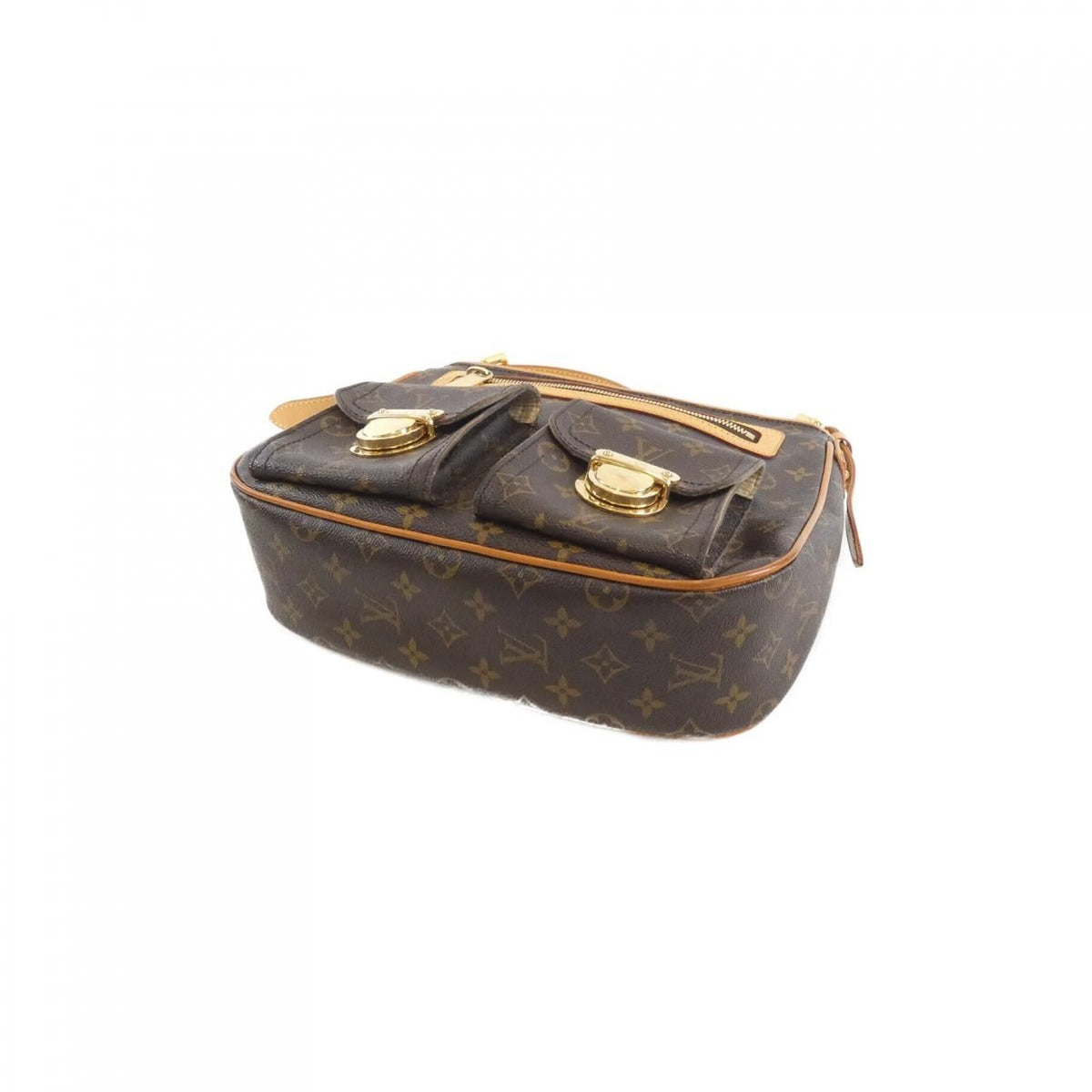 Louis Vuitton Monogram Hudson GM Shoulder Bag Brown Marron — view 3