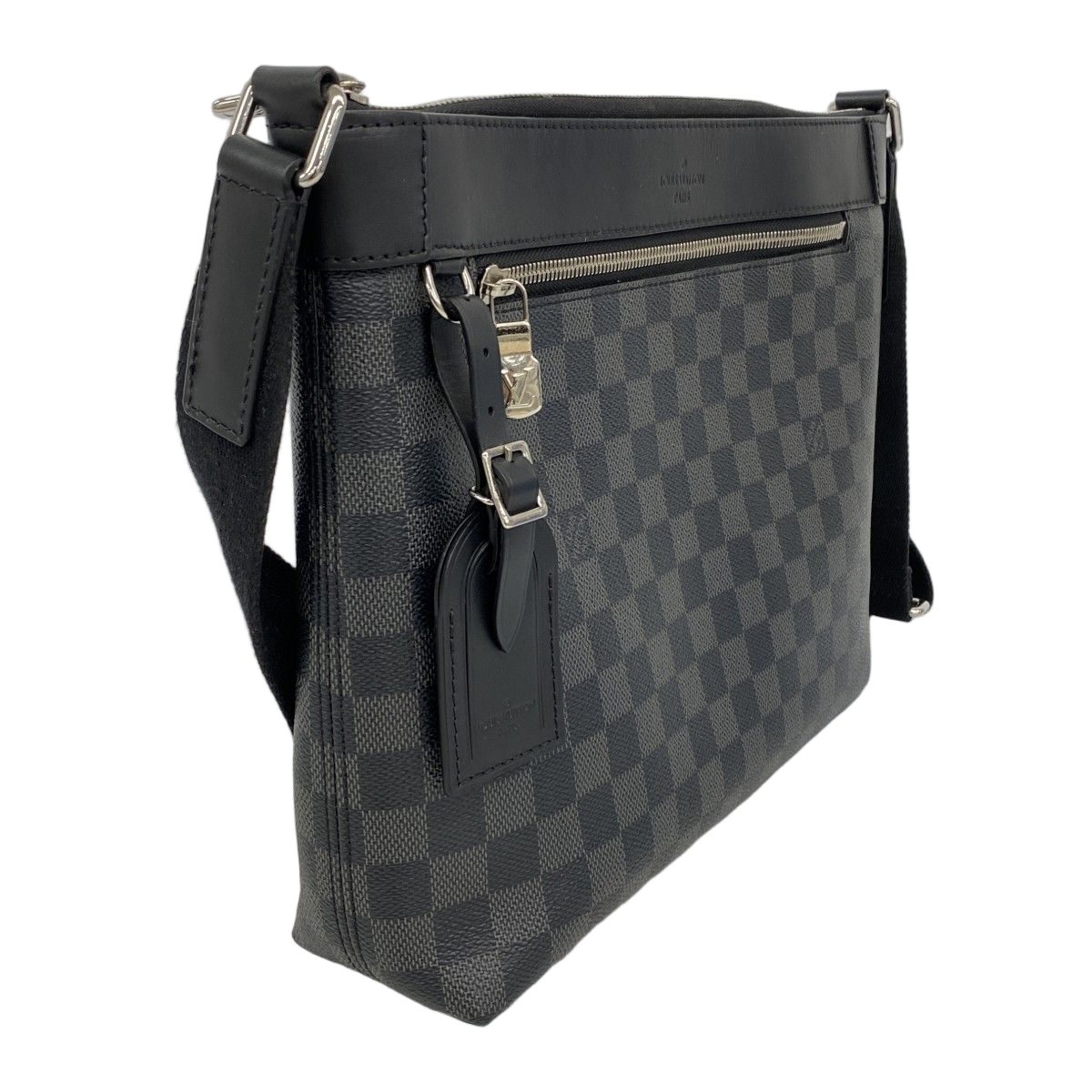 Louis Vuitton Shoulder Bag Damier Graphite Mick PM Black — view 2