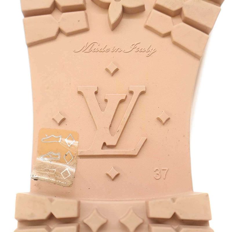 Louis Vuitton Splash Line Monogram Rain Boots Beige 37 — view 9
