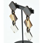 Hermes Earrings Brown Beige — view 2