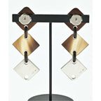 Hermes Earrings Brown Beige — view 3