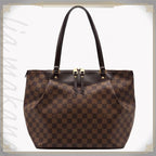 Louis Vuitton Westminster GM Damier Ebene Canvas Bag Shoulder Brown