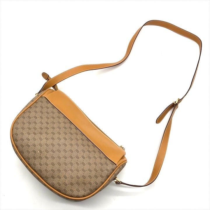 Gucci Vintage Micro GG Shoulder Bag Sherry Line Brown — view 2